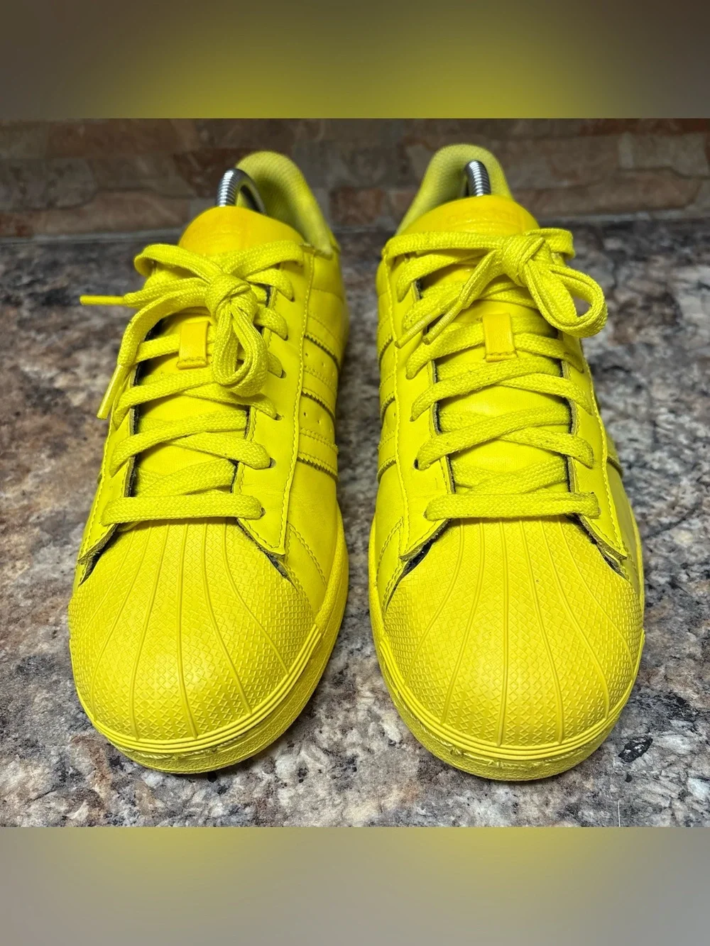 Adidas Originals x Pharrell Williams Superstar Supercolor Yellow Size 10